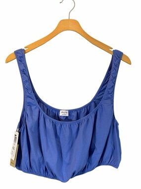Artizia Wilfred Free Silva Crop Top Size XL In Go Playful Purple Layering Casual